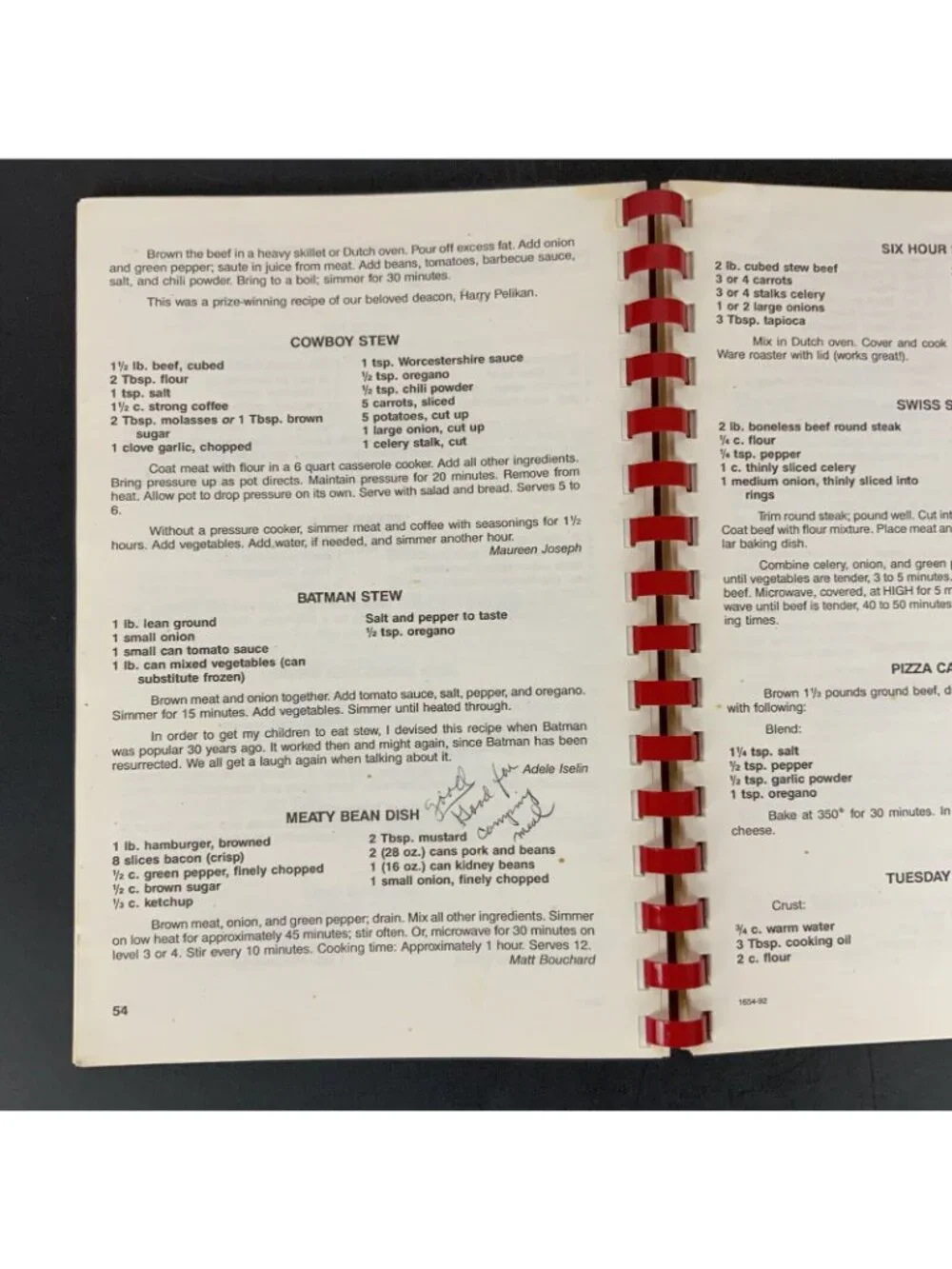 St Gerard Majella Home Cookin Cookbook 1992 Spiral Bound St Louis MO